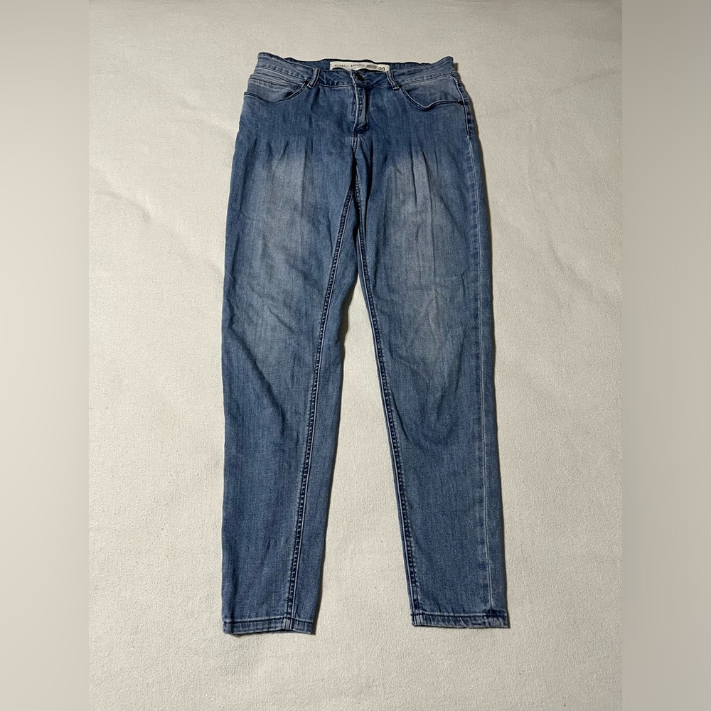 Barbell Apparel Mens Skinny Jeans 29 Blue‎ Stretch Athletic Measures 29x29